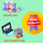 Sampling process in laboratory